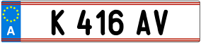 Trailer License Plate